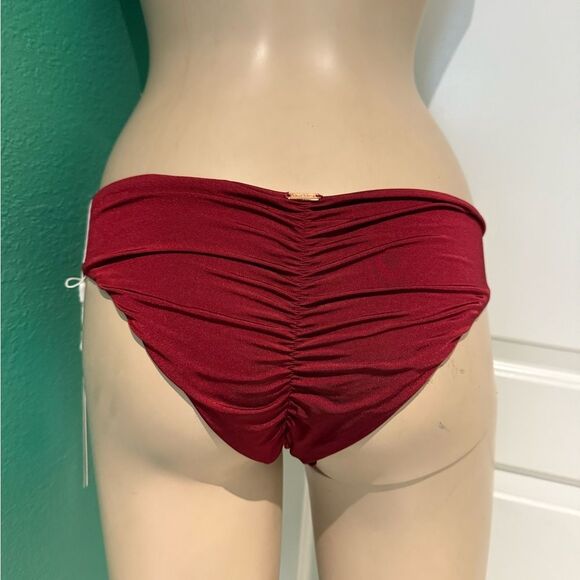 Beach Bunny Deep Red Bikini Bottom - Picture 7 of 7